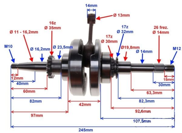 Väntvõll 4T roller GY6 - Image 2
